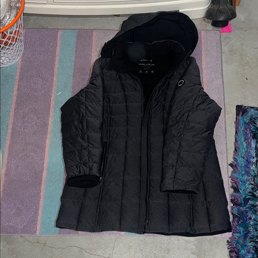 Nautica Women's Black Puffer Coat
